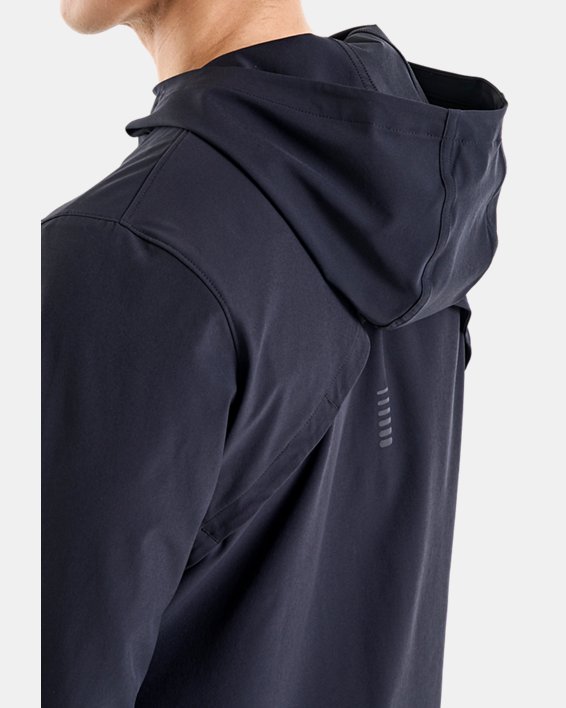 Men's UA OutRun The Storm Jacket in Black image number 3